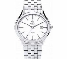 Royal London Mens Classic Silver and White Watch