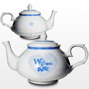 Wedding Blue Heart Teapot