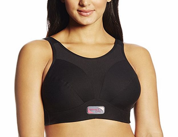 Impact Free Maximum Support Non Wired Sports Bra in Black or White (S826 (38J, Black