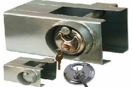 RS High-Security Trailer Coupling Lock with Hardened Steel Padlock