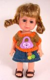 RSC 8 inch mini girl doll with woollen jumper denim skirt and sandals