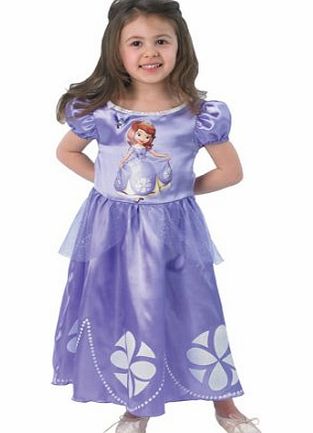 Girls Licensed Sofia the First Fancy Dress Costume, Medium size (5-6 years)