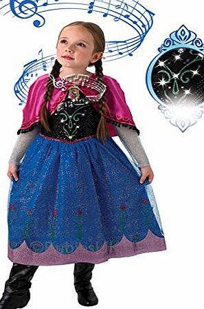 Rubies Disney FROZEN ~ Anna (Musical amp; Light Up) Kids Costume 7 - 8 years