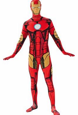 Rubies Fancy Dress Iron Man 2nd Skin Costume