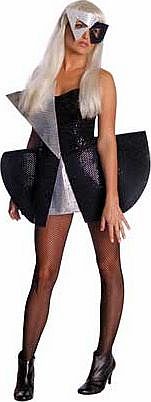 Rubies Lady Gaga Black Sequin Costume - Size 8-10