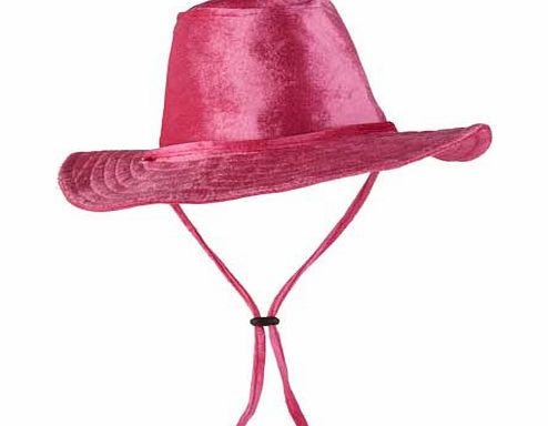 Rubies Masquerade Cowboy Hat Assortment - Black. Pink or Red
