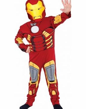 Rubies Masquerade UK Marvel Avengers Super Hero Boys Fancy Dress Costume Captain America Or Iron Man (7-8 years, Iron Man)