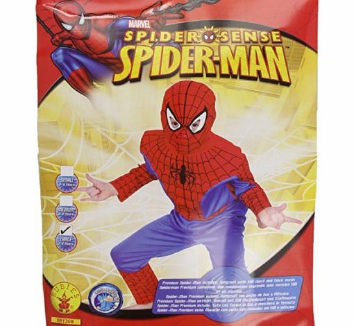 Rubies Masquerade UK Marvel Official Spiderman Spider Sense Boys Fancy Dress Costume (7-8 years)