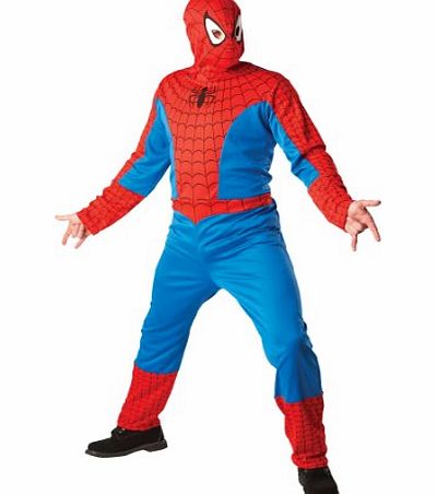Spiderman Fancy Dress Costume with Snood - Standard size