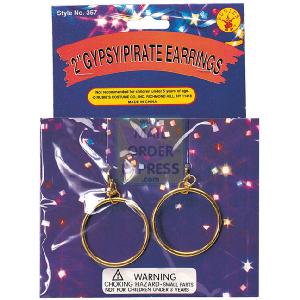 Rubies Pirate Gypsy Earings