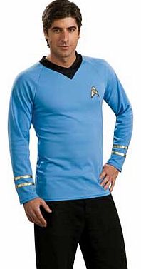 Star Trek Deluxe Spock Blue Shirt - 38-40 Inches
