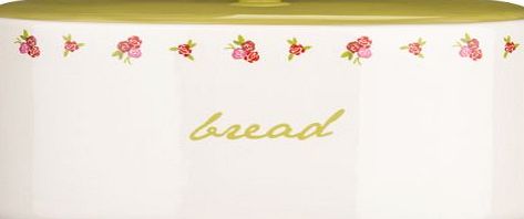 rubiesofuk Latest Design Rose Cottage Bread Crock Made of Ceramic With Wording Detail