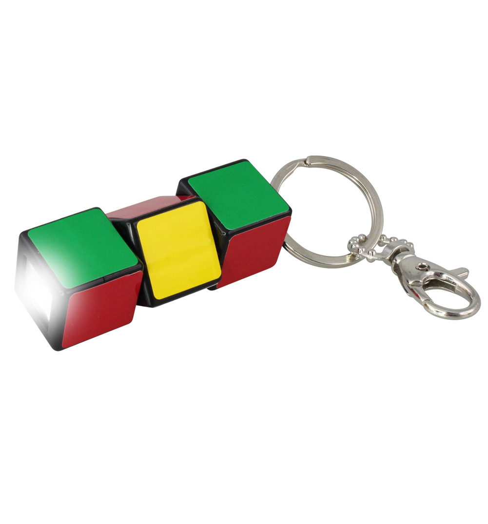 Rubiks Cube Flashlight Keychain