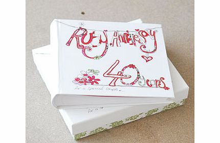 RUBY Anniversary 40 Years Photo Album Gift Boxed