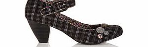 Keira grey tweed Mary-jane heels