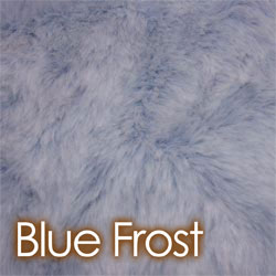 Blue Frost Faux Fur Cushion
