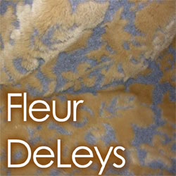 rucomfy Fleur De Lys Faux Fur Cushion