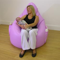 rucomfy Maternity/Pregnancy Faux Leather Teardrop Chair