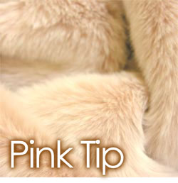 rucomfy Pink Tip Faux Fur Cushion