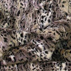 Snow Leopard Slouchbag Extra Large faux fur bean