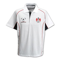 Gloucester Tech Polo Shirt - White/Navy/Red.
