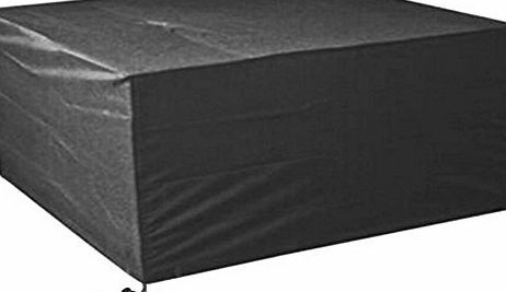 Ruichenxi SquareTable Cover Waterproof Outdoor Garden Furniture Cube Design Black(135x135x75centimeter)