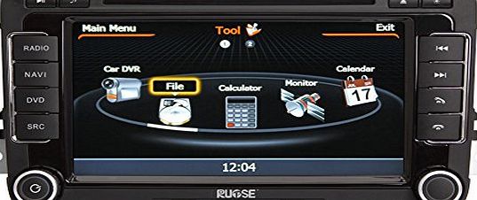 Rupse For VW Volkswagen New BORA /PASSAT /JETTA /GOLF /Scirocco /Tiguan /Touran /Caddy /EOS /Rabbit /SKODA Octavia In-dash DVD Player GPS Sat Nav Navigation Autoradio With 7 Inch Digital Touch Screen
