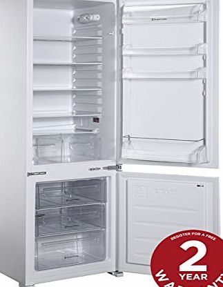 Russell Hobbs Built In 55cm Wide 177cm White Fridge, 205 Litre Fridge Capacity, 70 Litre Freezer Capacity, A  Energy, RHBI7030FF55-177
