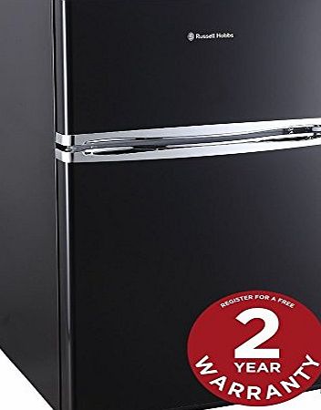 Russell Hobbs RHUCFF50B 50cm Black Under Counter Fridge Freezer - 2 Year Warranty