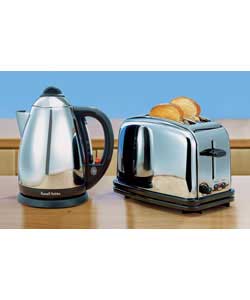Russell Hobbs Stainless Steel Montana Kettle and Toaster
