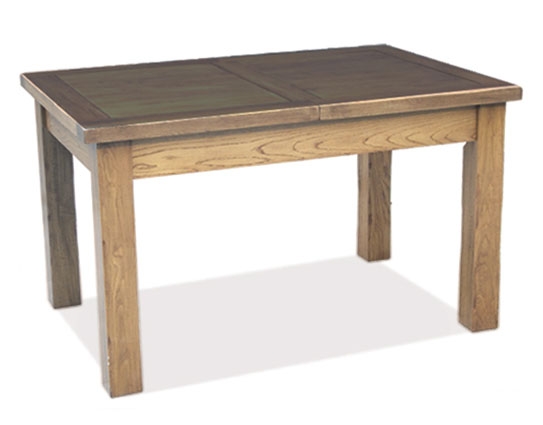 rustic Oak Extending Dining Table - 1320 - 2030mm