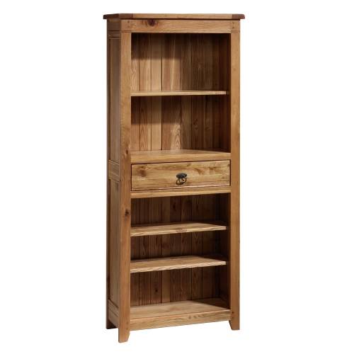 Rustic Oak Furniture Rustic Oak Tall Bookcase