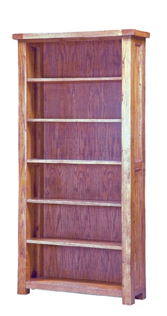 rustic Oak Large Tall Bookcase