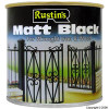 Rustins Matt Finish Black Paint 250ml