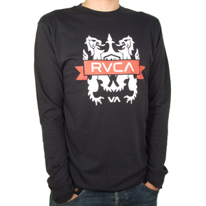 RVCA Crest Banner Long sleeve tee shirt