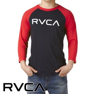 T-Shirts - RVCA Big Logo 3/4 Sleeve T-Shirt