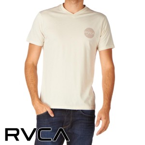 T-Shirts - RVCA Dotty V-Neck T-Shirt -