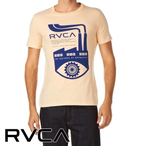 T-Shirts - RVCA Industrial Eye T-Shirt - Sand