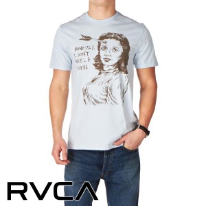 T-Shirts - RVCA Numb T-Shirt - Oxford Blue