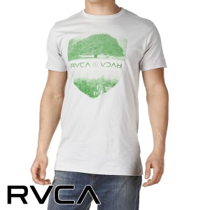 T-Shirts - RVCA Opps Shield T-Shirt - Cement
