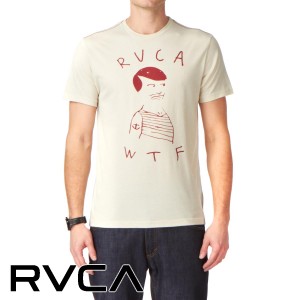 T-Shirts - RVCA Wtf T-Shirt - Almond Tea