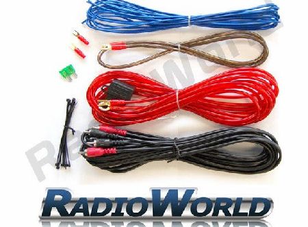 RW-Audio 10 Gauge (AWG) 1000W Amplifier Wiring Kit