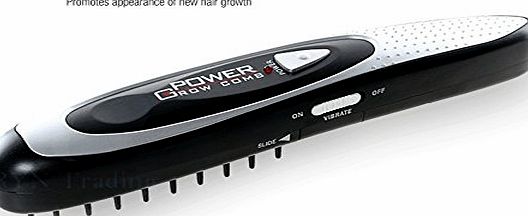 RYN Laser Therapy Hair Treatment Power Grow Comb With Infrared Light And Bio-stimulating Vibration Technology, Stops Hair Loss, Helps Grow Hairs Thicker And Healthier.