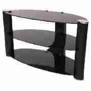 Oval high gloss TV stand - For up to 37