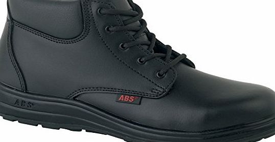 ABS 130P Ladies Black Leather Water Resistant Safety Boots With Steel Toe Caps (UK 6/EURO 39)