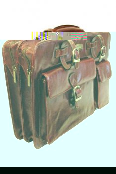 Italian Leather Laptop Briefcase