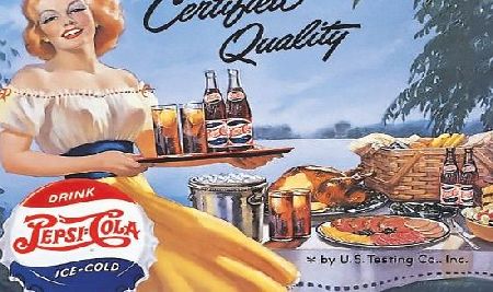 S2A S4013 CERTIFIED QUALITY PEPSI COLA OFFICIALLY LICENSED BRAND NEW FUNNY NOSTALGIC VINTAGE RETRO FUNNY METAL ADVERTISING WALL SIGN