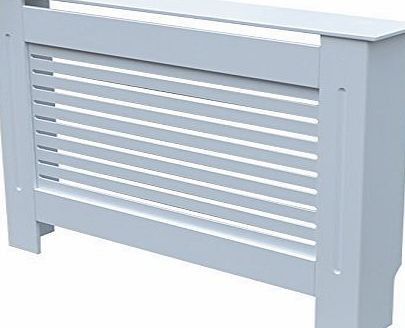 S2S Radiator Cover Radiator Cabinet Modern Style White Wood MDF - Painted Small - 111.5 x 81 x 19 cm