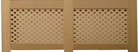 S2S Traditional Radiator Cover Cabinet Modern Style Natural Wood MDF - Unpainted X-Large - 172 x 81.5 x 19 cm