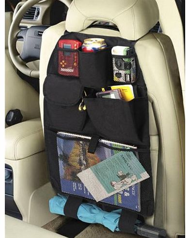SA Car Back Seat Organiser Storage Multi Pocket Travel Map Umbrella Toy Tidy